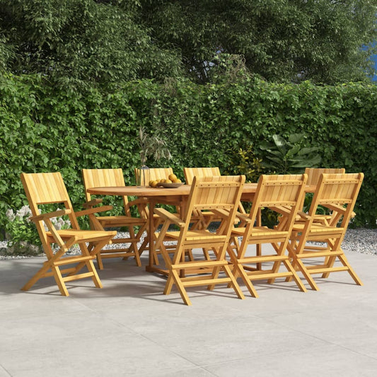 Gartenstühle 8 Stk. Klappbar 55x61x90 cm Massivholz Teak