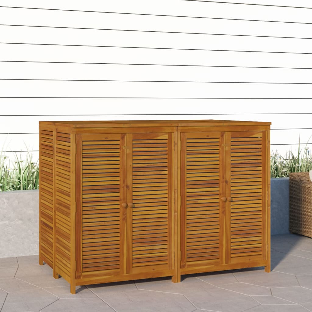 Gartenbox 140x87x104 cm Massivholz Akazie