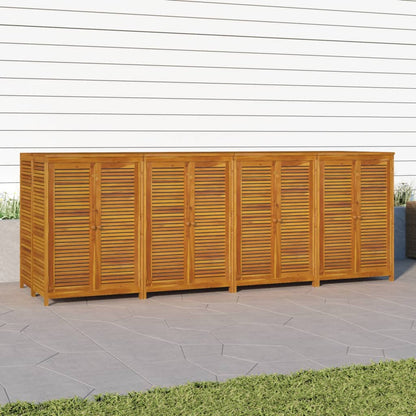 Gartenbox 280x87x104 cm Massivholz Akazie