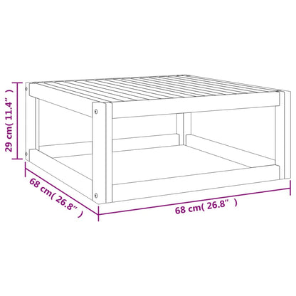 12-tlg. Garten-Lounge-Set mit Taupe Kissen Massivholz