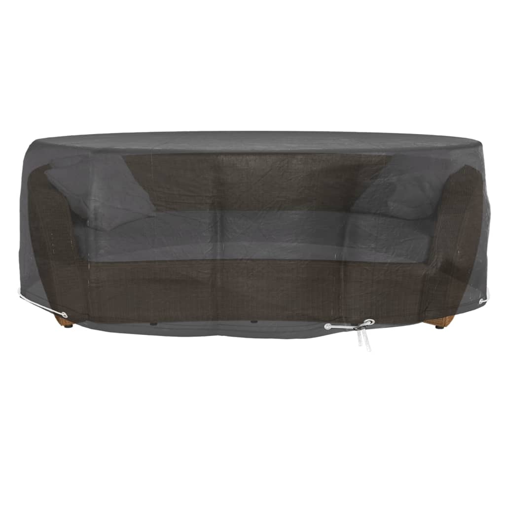 Abdeckungen für Lounge-Insel 2 Stk. 10 Ösen Ø236x67 cm Rund