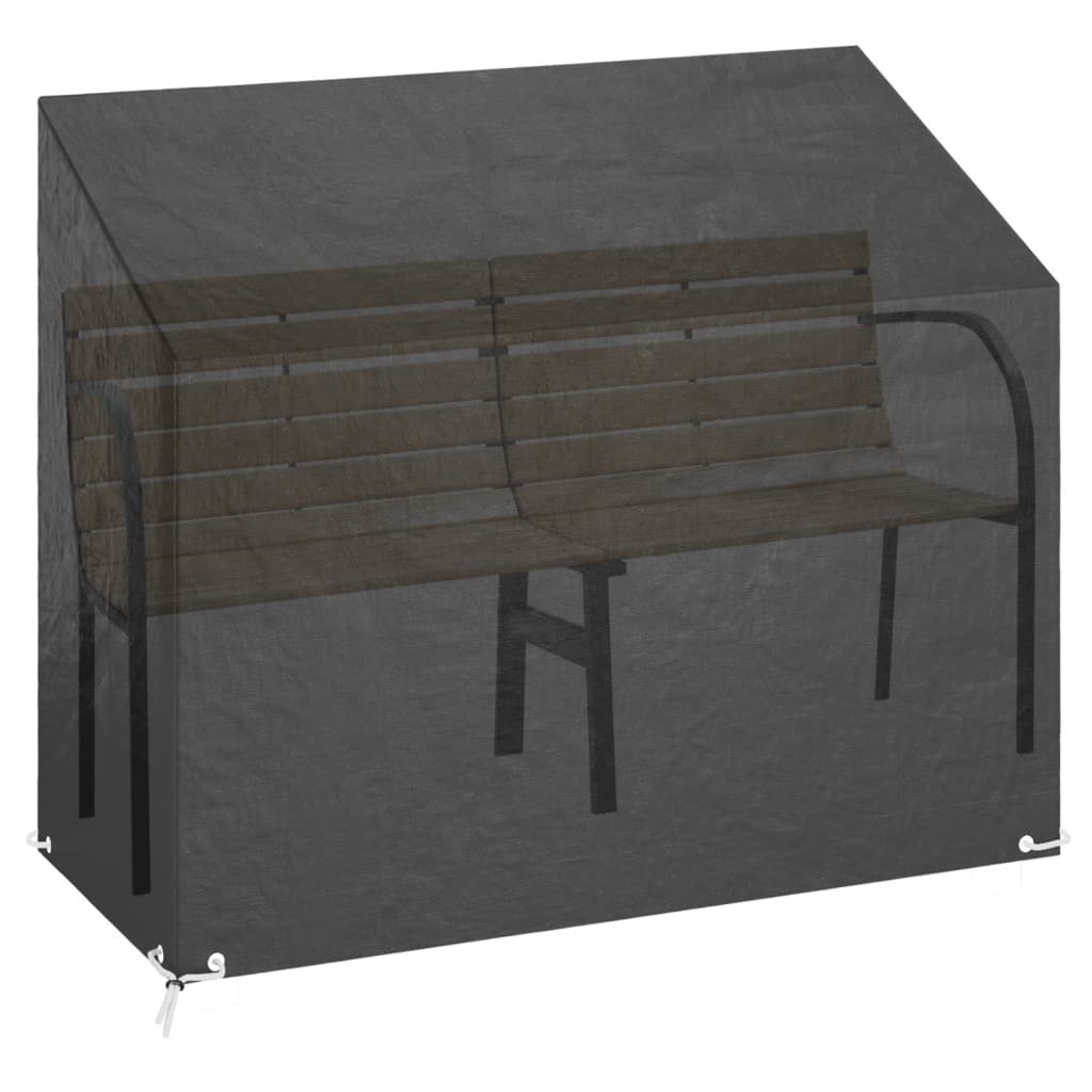 Abdeckung für Gartenbank 8 Ösen 160x70x70/88 cm Polyethylen