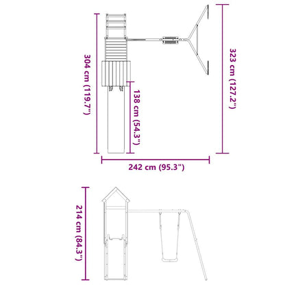 Spielturm Imprägniertes Kiefernholz