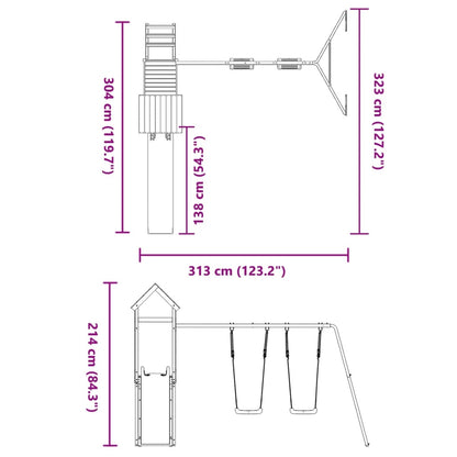 Spielturm Imprägniertes Kiefernholz