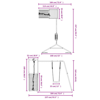 Spielturm Massivholz Douglasie