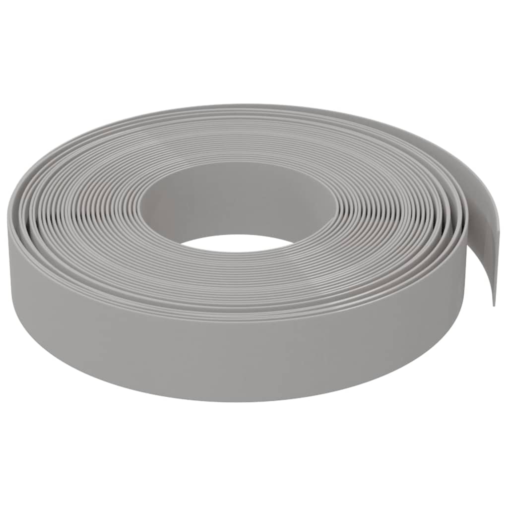 Rasenkanten 5 Stk. Grau 10 m 10 cm Polyethylen