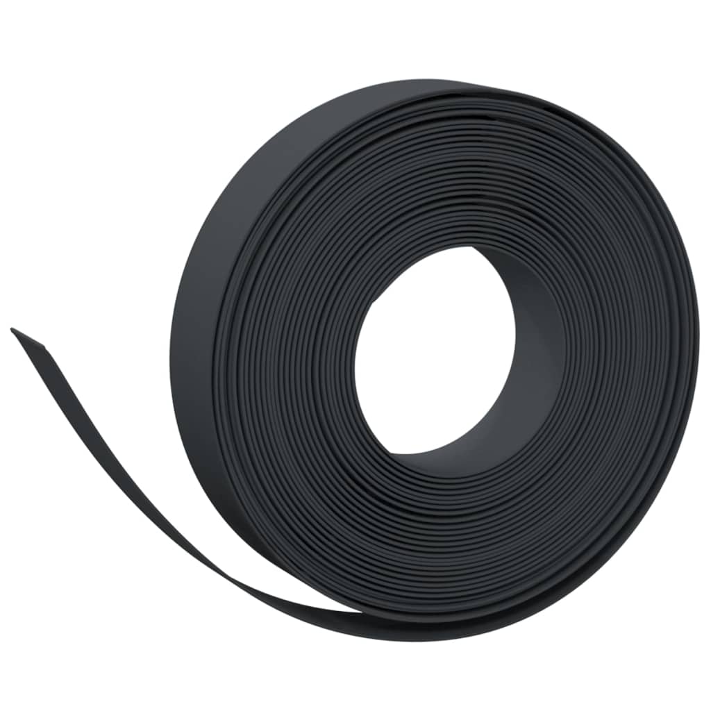 Rasenkanten 4 Stk. Schwarz 10 m 10 cm Polyethylen