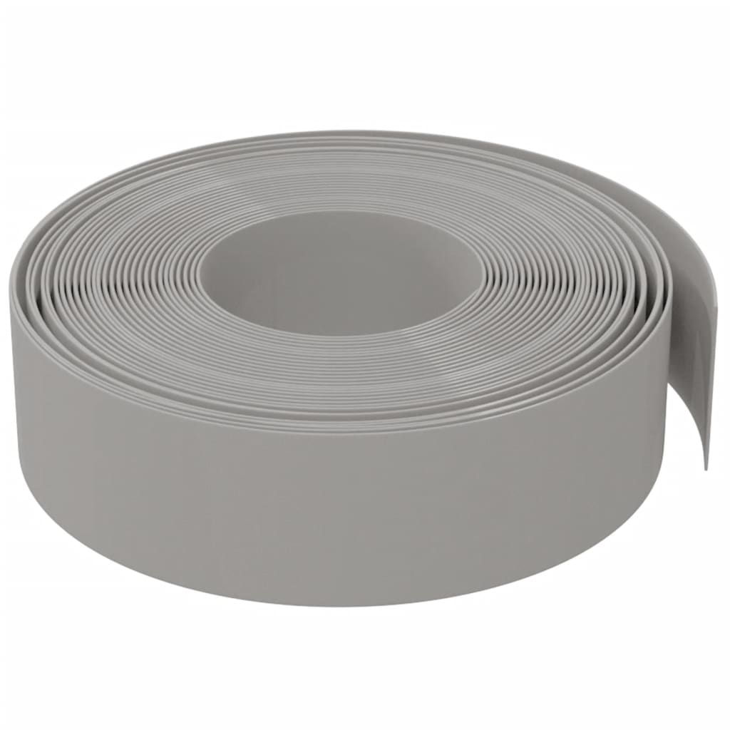 Rasenkanten 3 Stk. Grau 10 m 15 cm Polyethylen