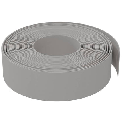 Rasenkanten 4 Stk. Grau 10 m 15 cm Polyethylen