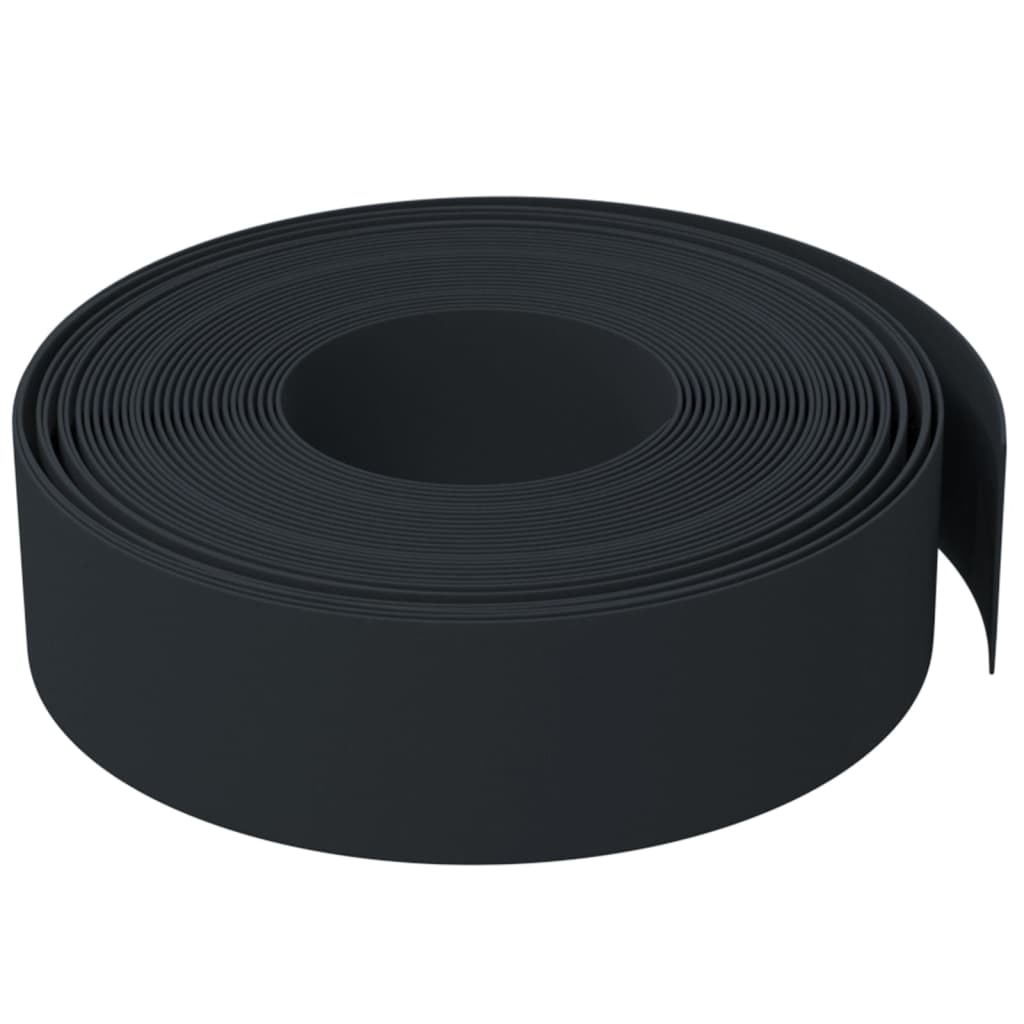 Rasenkanten 4 Stk. Schwarz 10 m 15 cm Polyethylen