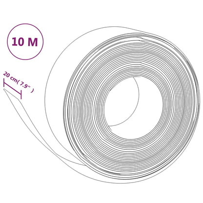 Rasenkanten 3 Stk. Grau 10 m 20 cm Polyethylen