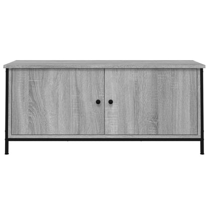 TV-Schrank mit Türen Grau Sonoma 102x35x45 cm Holzwerkstoff