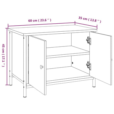 TV-Schrank mit Türen Sonoma-Eiche 60x35x45 cm Holzwerkstoff