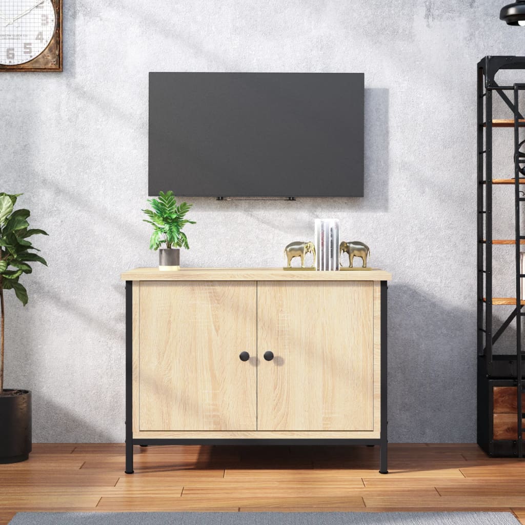 TV-Schrank mit Türen Sonoma-Eiche 60x35x45 cm Holzwerkstoff