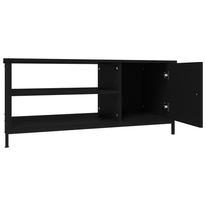 TV-Schrank Schwarz 100x40x45 cm Holzwerkstoff