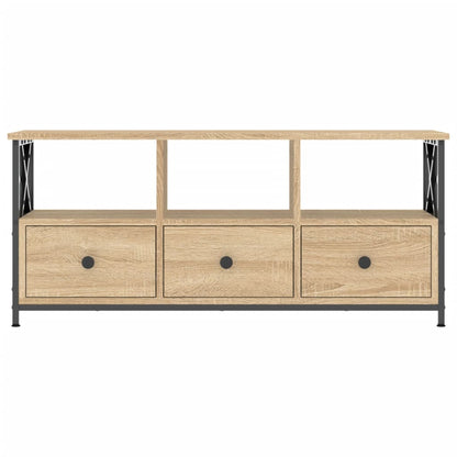 TV-Schrank Sonoma Eiche 102x33x45 cm Holzwerkstoff & Eisen