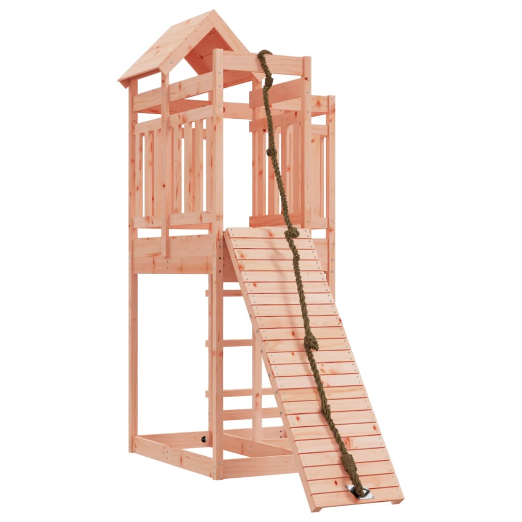 Spielturm mit Kletterwand Massivholz Douglasie