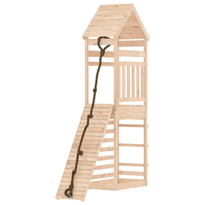 Spielturm mit Kletterwand Massivholz Kiefer