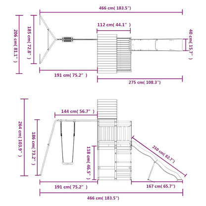 Spielturm Imprägniertes Kiefernholz