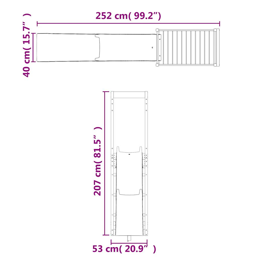 Spielturm Imprägniertes Kiefernholz