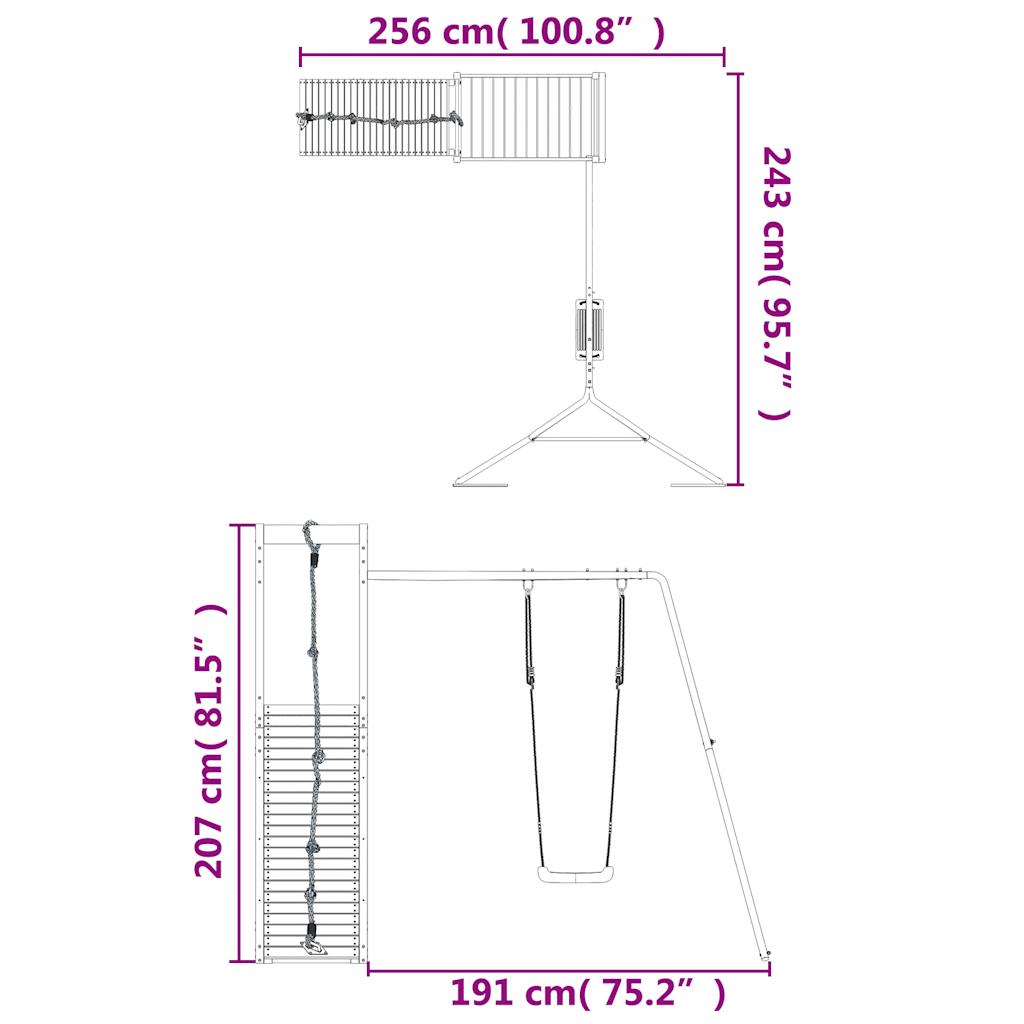 Spielturm Imprägniertes Kiefernholz