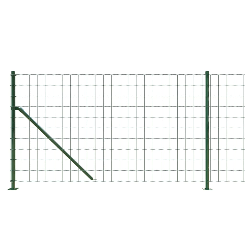 Maschendrahtzaun mit Bodenflansch Grün 1x25 m