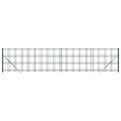 Maschendrahtzaun mit Bodenflansch Grün 2x10 m