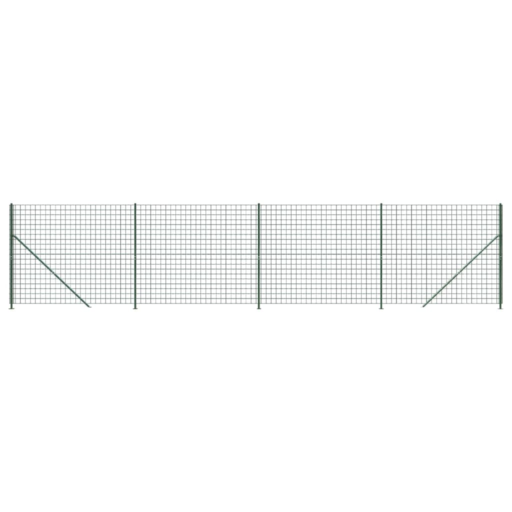 Maschendrahtzaun mit Bodenflansch Grün 2,2x10 m