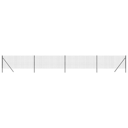 Maschendrahtzaun Anthrazit 1,1x10 m Verzinkter Stahl