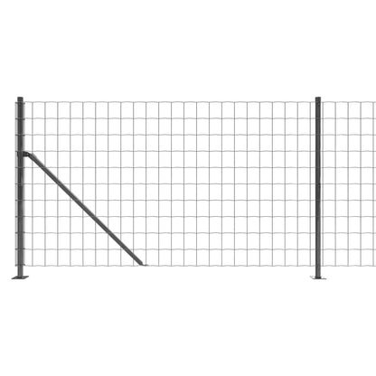 Maschendrahtzaun mit Bodenflansch Anthrazit 1,1x10 m