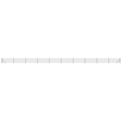 Maschendrahtzaun mit Bodenflansch Anthrazit 1,1x25 m