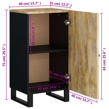 Sideboard mit Tür 40x31x75 cm Massivholz Mango