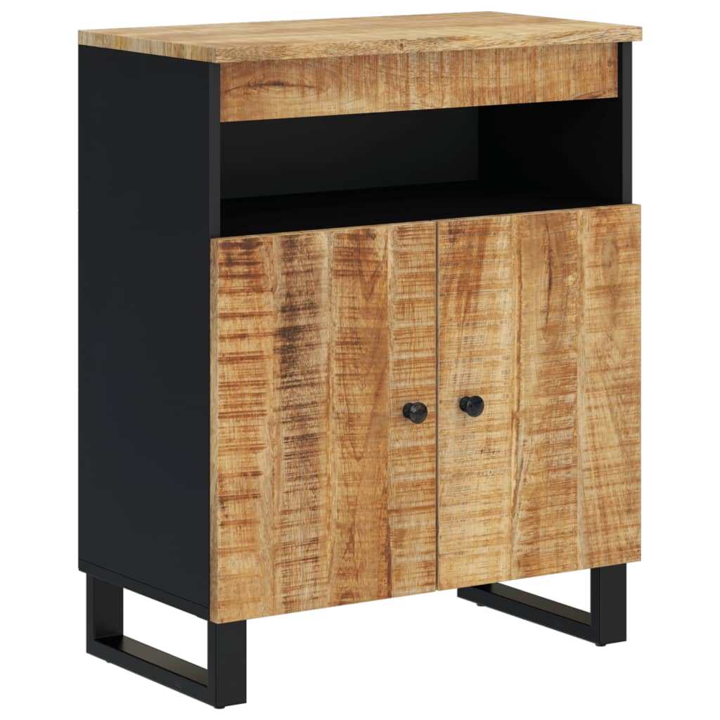 Sideboard mit 2 Türen 60x33x75 cm Massivholz Mango