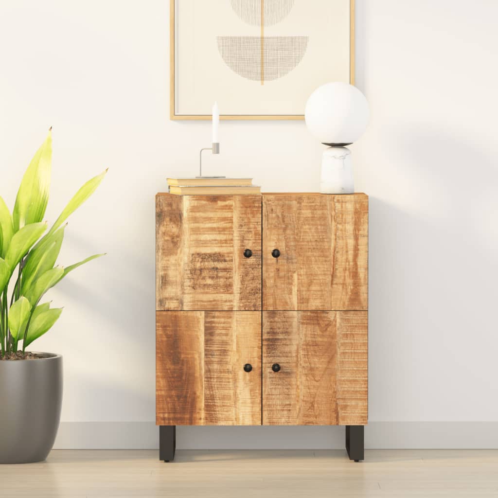 Sideboard mit 4 Türen 60x33x75 cm Massivholz Mango