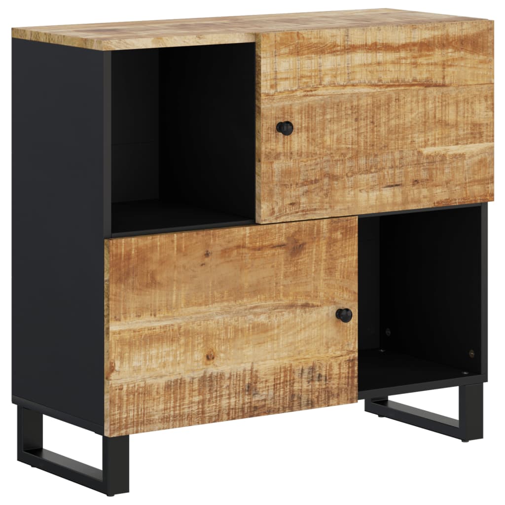 Sideboard mit 2 Türen 80x33x75 cm Massivholz Mango