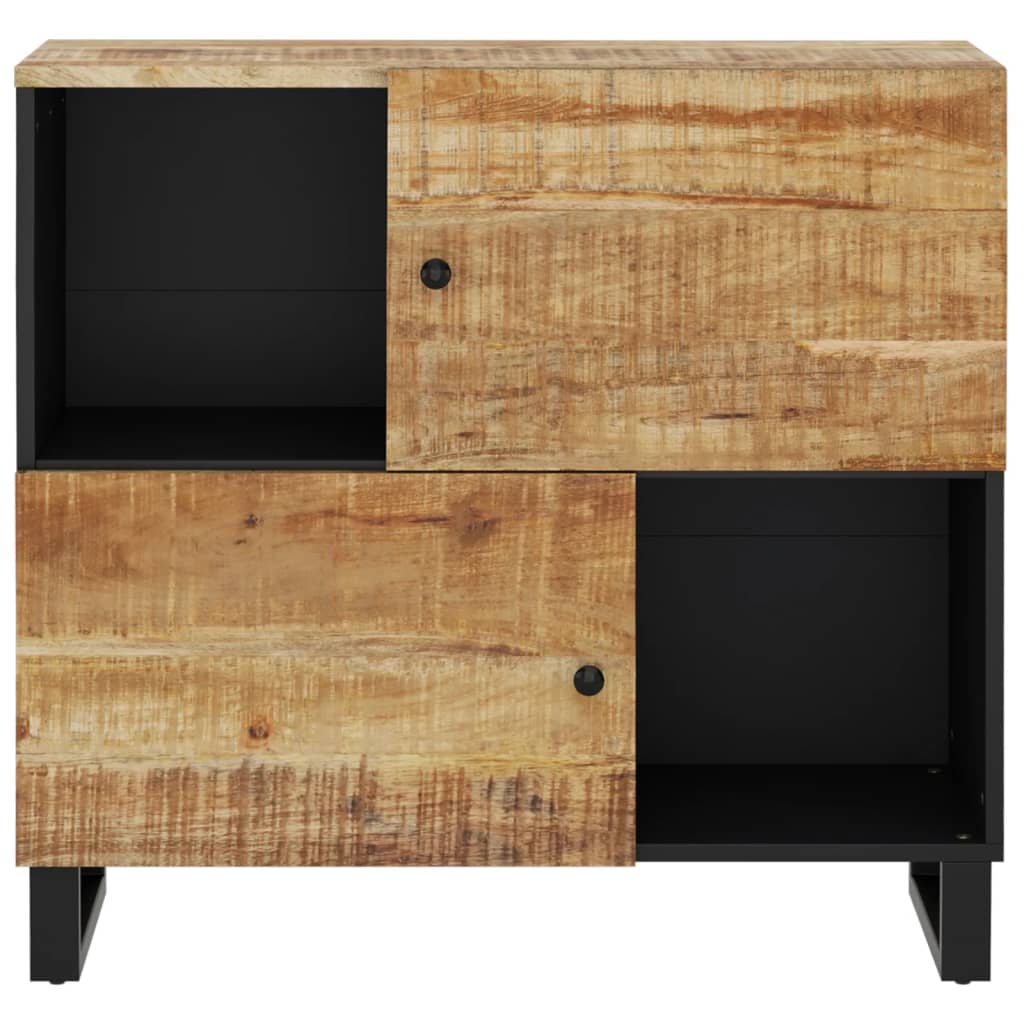 Sideboard mit 2 Türen 80x33x75 cm Massivholz Mango