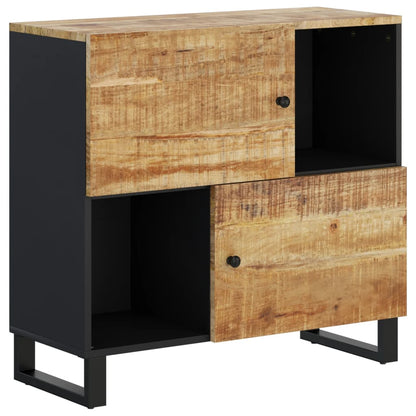 Sideboard mit 2 Türen 80x33x75 cm Massivholz Mango