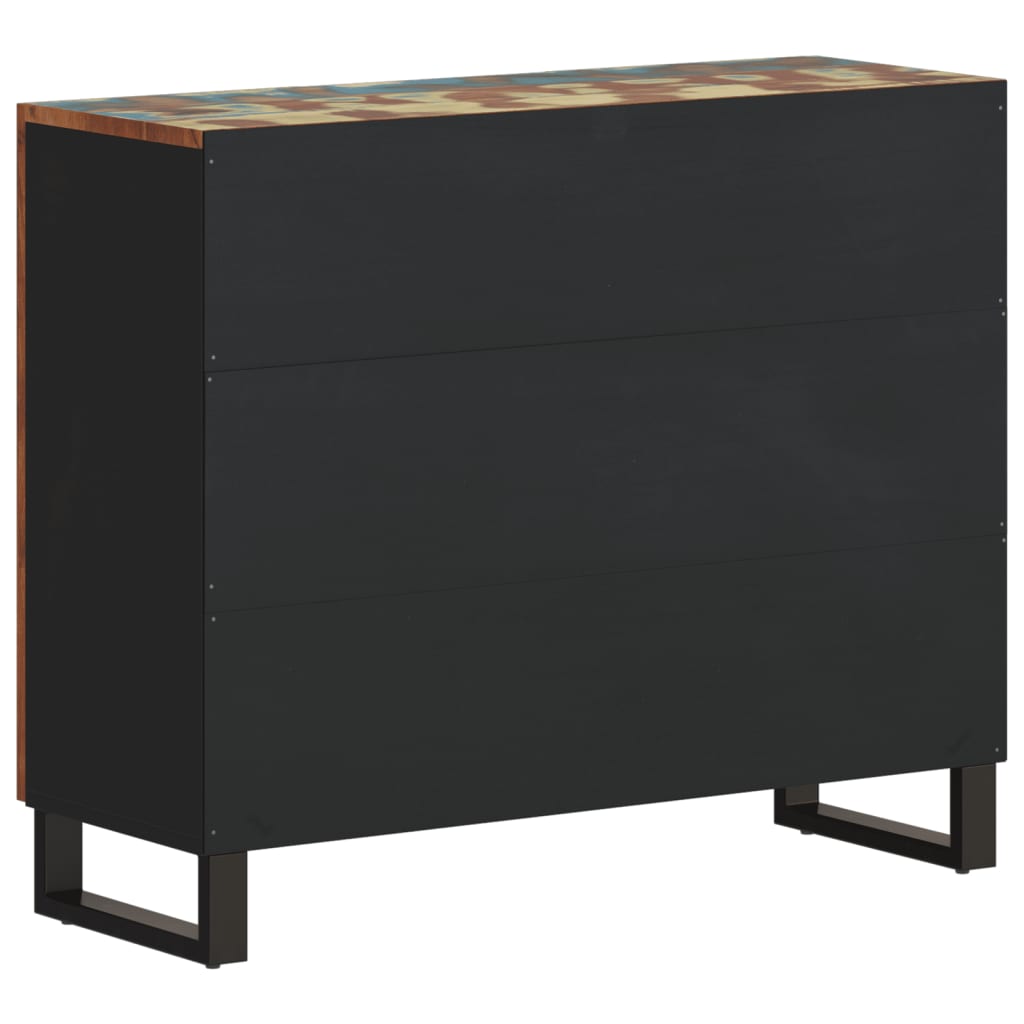 Sideboard mit 2 Türen 90x33x75 cm Altholz Massiv