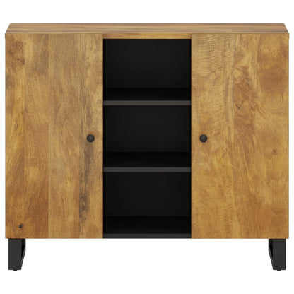 Sideboard mit 2 Türen 90x33x75 cm Massivholz Mango