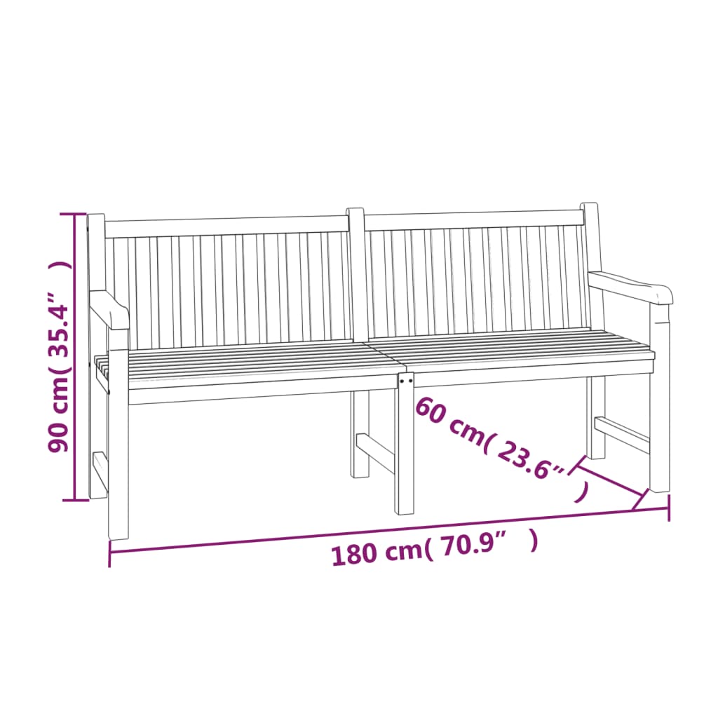 4-tlg. Garten-Essgruppe Massivholz Teak