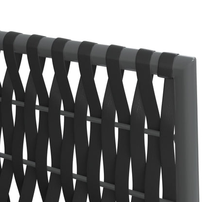 Gartenstühle mit Kissen 2 Stk. Schwarz 54x61x83 cm Poly Rattan