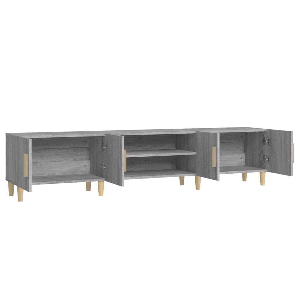 TV-Schrank Grau Sonoma 180x31,5x40 cm Holzwerkstoff