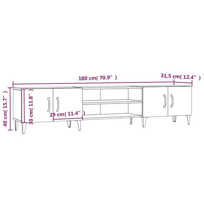 TV-Schrank Sonoma-Eiche 180x31,5x40 cm Holzwerkstoff