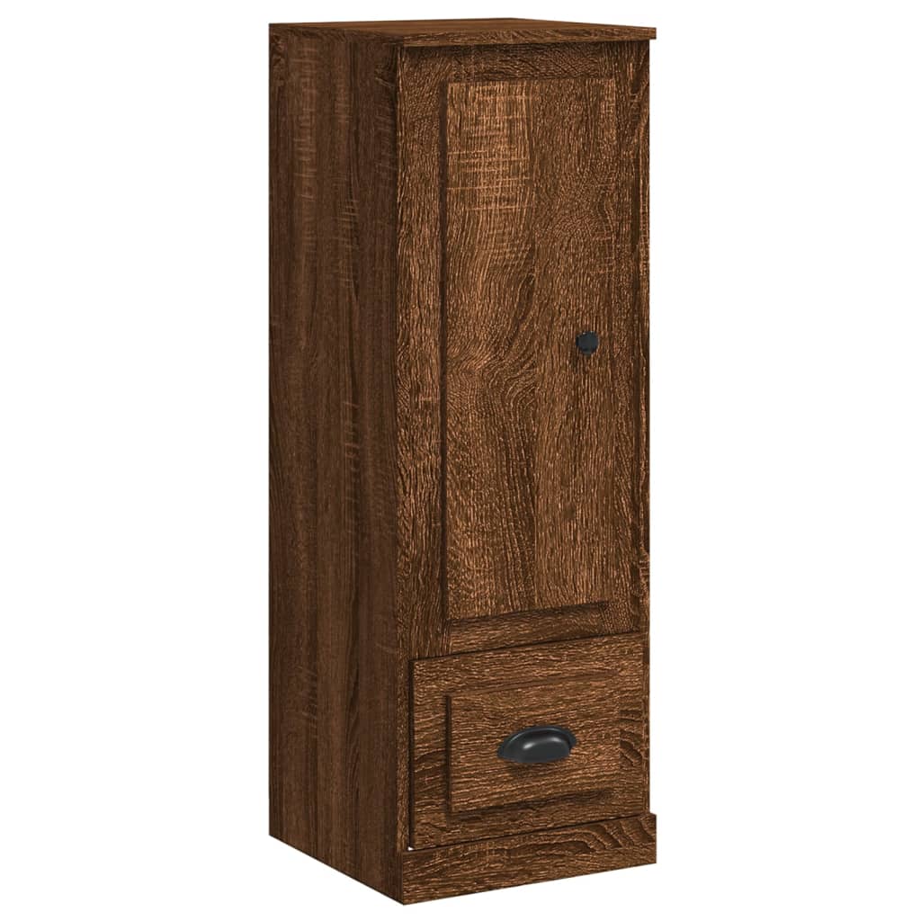 Highboard Braun Eichen-Optik 36x35,5x103,5 cm Holzwerkstoff