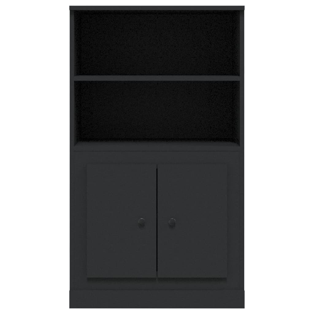 Highboard Schwarz 60x35,5x103,5 cm Holzwerkstoff