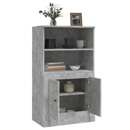 Highboard Betongrau 60x35,5x103,5 cm Holzwerkstoff