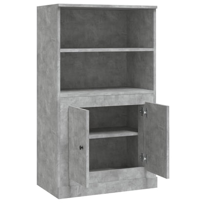 Highboard Betongrau 60x35,5x103,5 cm Holzwerkstoff