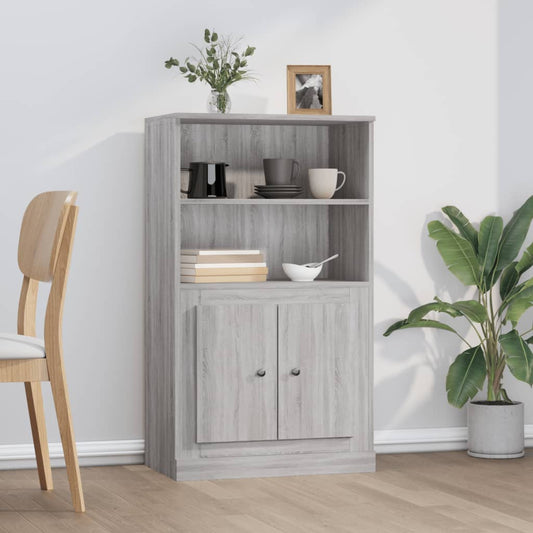 Highboard Grau Sonoma 60x35,5x103,5 cm Holzwerkstoff