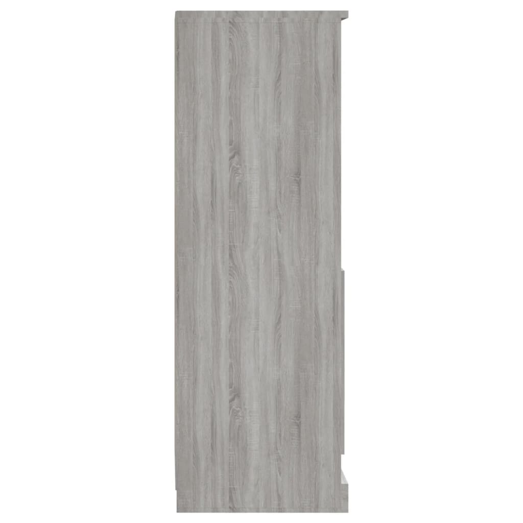 Highboard Grau Sonoma 36x35,5x103,5 cm Holzwerkstoff