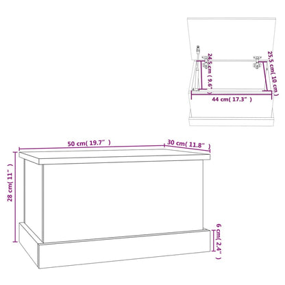 Truhe Sonoma-Eiche 50x30x28 cm Holzwerkstoff